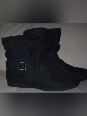 Women’s Black Suede Ankle Boots